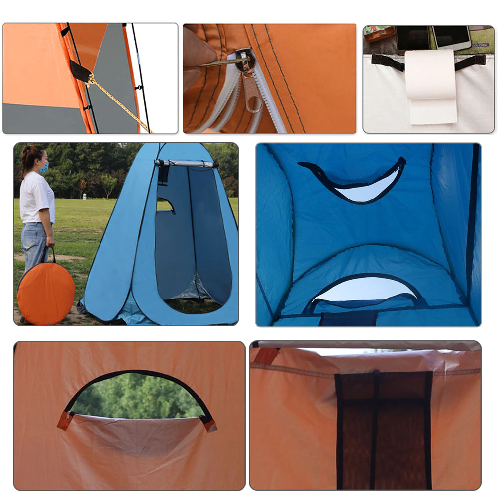 Cheap Goat Tents Pop Up Pod Privacy Nature Tent Changing Room Outdoor Awnings Portable Tarp Shower Camp Toilet Rain Shelter For Camping Accessory   
